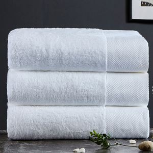 Ensemble de 4 serviettes de bain de luxe ultra douces en coton, très absorbantes, séchage rapide, compressées, pour hôtels, tissées, en peluche - Product Image 4