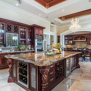 Îlot de <span class=keywords><strong>cuisine</strong></span> modulaire en bois massif laqué avec <span class=keywords><strong>évier</strong></span> en acier inoxydable - Product Image 2