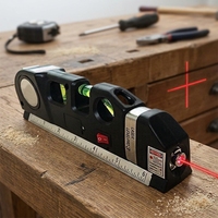 Niveau laser 2 en 1 avec lumière LED, un niveleur magnétique (ligne de 10 m et point de 30 m)