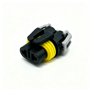 Connecteur de Faisceau de Câbles Étanche IP67 à 2 Broches, Prise Électrique Automatique Femelle en Laiton, Ruizeinc RZY7024-2.8-21 - Product Image 1