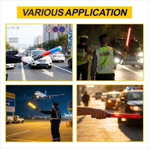 交通安全機器サプライヤー、充電式防水<span class=keywords><strong>LED</strong></span>交通制御バトン - Product Image 6