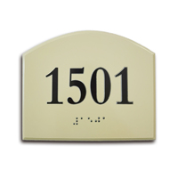 Plaques de porte modernes de haute qualité pour hôtels et bureaux avec signalisation de numéro de maison en braille, matériau personnalisé et design écologique