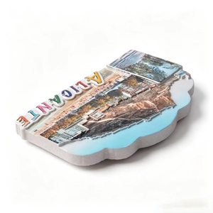 Magnete per Frigorifero Personalizzato del Castello di <span class=keywords><strong>Santa</strong></span> <span class=keywords><strong>Barbara</strong></span> in Spagna, Scena 3D in Poliresina della Costa di Alicante, Fornitore di Magneti per Frigorifero - Product Image 6