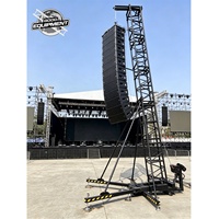 Support de levage vertical pour enceintes Line Array électriques, type tour de levage en treillis pliable pour systèmes d'enceintes en ligne