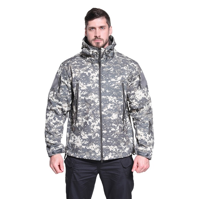 Tactical Clothing Clothes Usa Puffer Multicam Softshell Waterproof Black Camouflage Fleece Mens Outdoors Winter Tactical Jackets