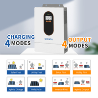 Onduleur de puissance hybride interactif au réseau, basse fréquence, MPPT, 12 kW, triphasé et monophasé, avec WiFi, pour fabricants