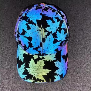 Casquette de baseball 100% coton avec logo personnalisé et design à bosse hautement réfléchissante Casquette violette résistante et élégante réglable quatre saisons - Product Image 5