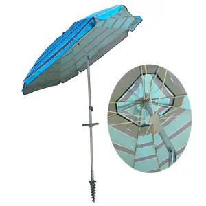 45英寸可调式铝制户外沙滩伞带沙子螺丝锚
