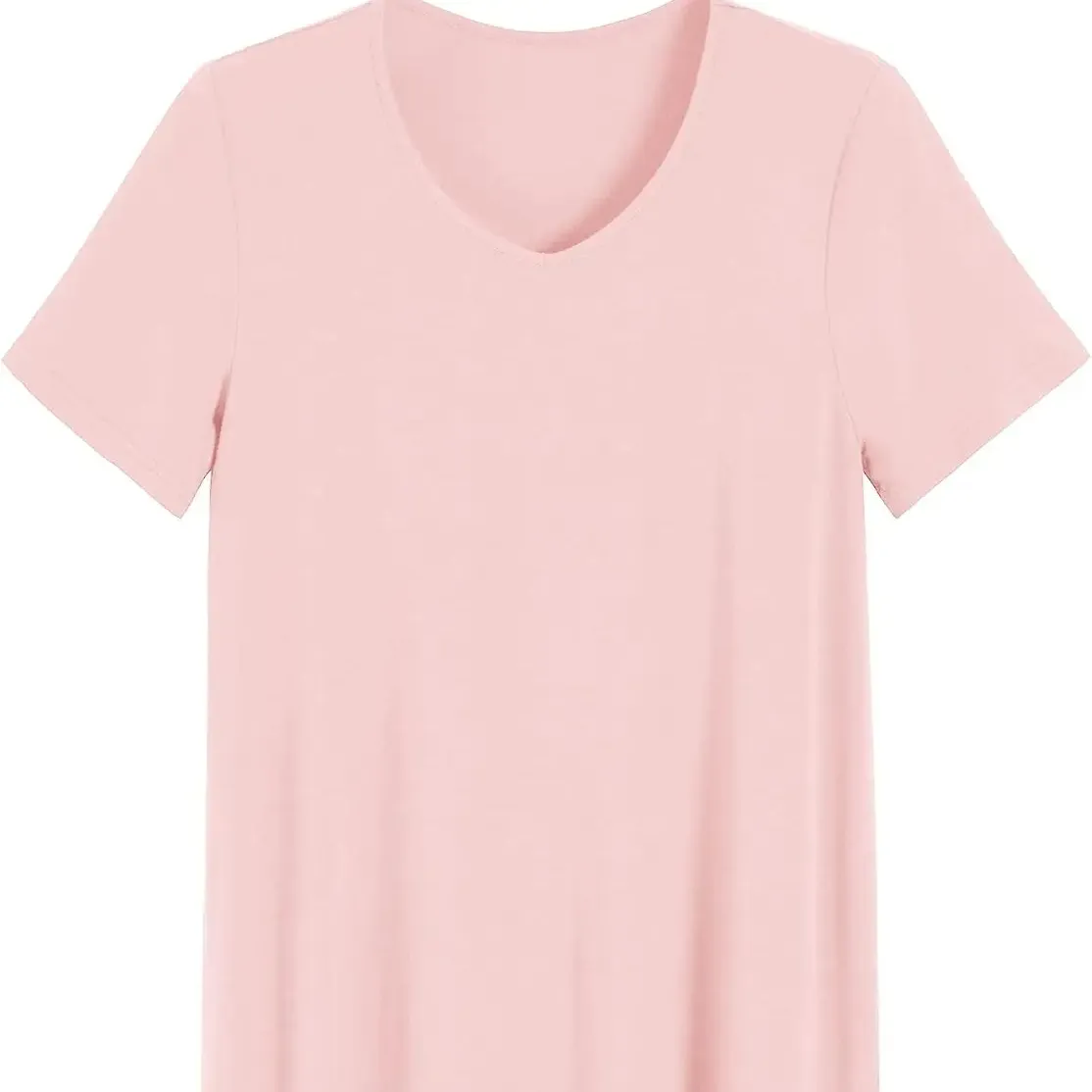 Maglietta da donna in fibra di viscosa per la casa a maniche corte Oversize in bambù t-shirt da notte morbida e confortevole camicia da notte da donna