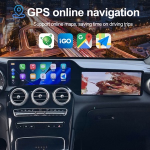 Android <b>Car</b> Radio <b>Car</b> Audio System for Mercedes Benz C Class GLC W205 X253 2015-2022 Dual Screen Carplay Multimedia Navigation - Product Image 3