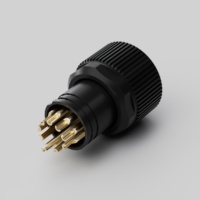 Daftar Harga Dealer Konektor Kabel M12 10 Pin Siap Pakai, Tipe Mur, Pengunci Sekrup, Soket Betina Multi Kontak