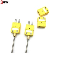 Prise personnalisée traitée en usine capteur de température Mini connecteur de thermocouple prise Omega