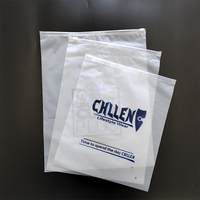 Sacs givrés à fermeture éclair personnalisés pour vêtements chaussures chaussettes couleur or Logo sérigraphie Surface pour T-shirts maillots de bain sacs à fermeture éclair