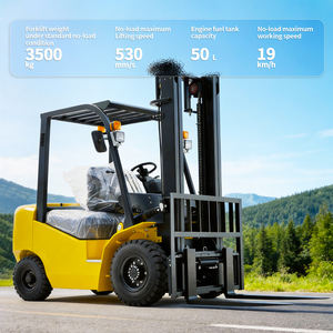 Chariot élévateur diesel tout-terrain 2,5 tonnes avec livraison gratuite, mini-chargeur sur roues pour <span class=keywords><strong>la</strong></span> logistique interne d'usine - Product Image 2