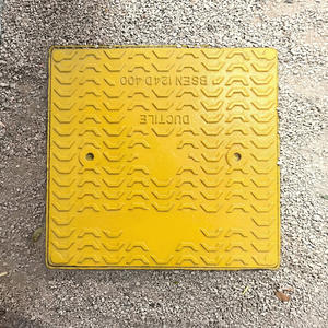 맞춤형 연성철 맨홀 뚜껑 EN124 표준 사각형 내구성 및 쉬운 설치 - Product Image 3