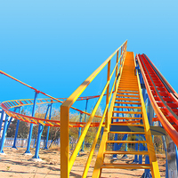 SHENLON FamilyCoaster, montagnette en acier pour amateurs d'excitation, certifiée CE, 16 places, 37 km/h, amusement à moitié prix pour tout le monde, en plein air