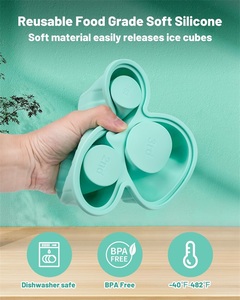 Cấp thực phẩm Silicone Ice Cube molds mềm Silicone Ice Cube khay Tương thích với Stanley cup - Product Image 2