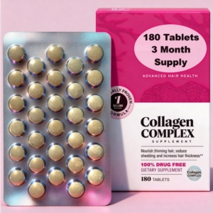 60 Tabletas de Suplemento <span class=keywords><strong>para</strong></span> el Crecimiento del Cabello <span class=keywords><strong>para</strong></span> Mujeres con Complejo de Colágeno <span class=keywords><strong>para</strong></span> un Cabello Más Fuerte y Grueso, No Apto <span class=keywords><strong>para</strong></span> Mujeres <span class=keywords><strong>Embarazadas</strong></span> - Product Image 4