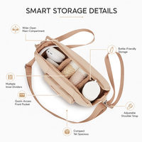 Sac à couches pour bébé en néoprène avec logo personnalisé OEM, grande capacité, pour poussette, bandoulière, vente en gros
