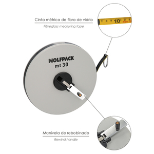 Metro a nastro in fibra di vetro da 30 metri - Product Image 3