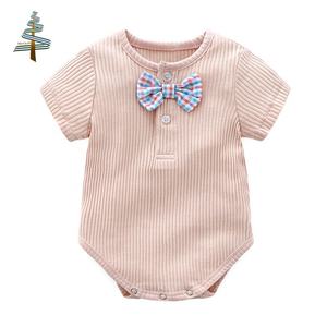 Traje de Verano para Bebé Niño, Manga Corta, Estilo Caballero, 100% Algodón, con Lazo, para Bebé Niño - Product Image 5