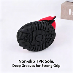 Chaussures imperméables antidérapantes pour <span class=keywords><strong>chien</strong></span>, semelle TPR, bottines ajustables, randonnée en plein air, protection des <span class=keywords><strong>pattes</strong></span> toute saison pour chiens de taille moyenne et grande - Product Image 4