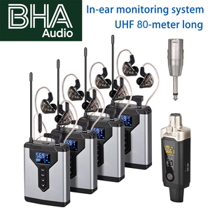 Sistema de Monitoreo Inalámbrico In-Ear BHA JT-4, Sistema en Tiempo Real para Transmisión en Vivo, Actuaciones en Escenario, Ensayos de Banda, Auriculares con Conector XLR - Product Image 1