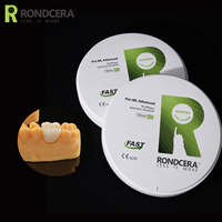 Disque de zircone haute résistance Rondcera Advanced 1250MPa 98mm pour systèmes Roland CAD CAM – Bloc céramique dentaire haute densité