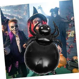 Halloween Black Spider Foil Balloon Cartoon Shape Metallic Party Decoration for Adults - Product Image 5