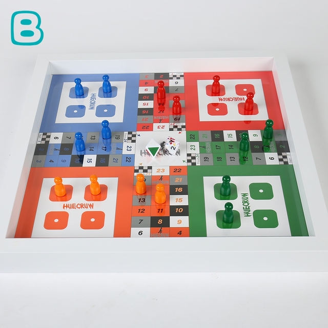 Custom Wholesale New Design Ludo Board Game Different Types Wooden Chess Board Game Set for Party and Outdoor