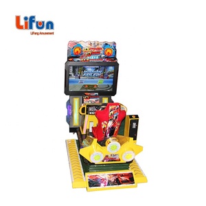 Lifang LF-SG33 55 "<span class=keywords><strong>LCD</strong></span> 3D OUTRUN <span class=keywords><strong>Arcade</strong></span> đua xe trò chơi máy đồng tiền hoạt động video chuyển động mô phỏng màu vàng màu xanh kim loại nhựa - Product Image 5