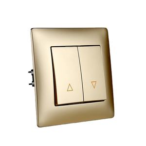 Interruptores de tipo de <span class=keywords><strong>descanso</strong></span> de Material de PC estándar europeo de fábrica Interruptor de cortina de uso doméstico de 10A 250V ~ con interruptores de pared de resorte - Product Image 5