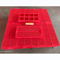 Tamis vibrant en polyuréthane à âme en acier résistant à l'usure Tonda Linear pour l'exploitation minière 305x610x35mm 8kg