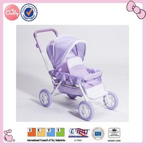 Produits pour bébés Poupée en métal luxueuse <span class=keywords><strong>Landau</strong></span> Poussette pour enfants Pliante Poussette de poupée Poussette Big Buggy - Product Image 6