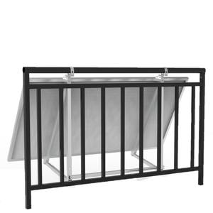 Kit de sistema de soporte de montaje PV de panel solar triangular de Balcón de aluminio ajustable de fábrica para montaje en pared - Product Image 4