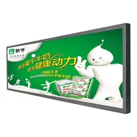 Media Player Signage Display Advertising Ultra Wide Signage Stretched Lcd Display Shelf Screen Advertising Media Player For Supermarket