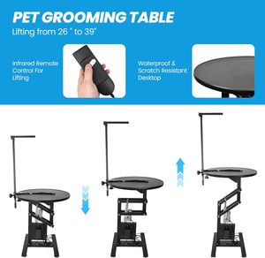 <b>Adjustable</b> Collapsible Dog Grooming <b>Table</b> Stainless Steel Plastic Eco-Friendly Pet Grooming Tool for Dogs Cats Small Animals - Product Image 3