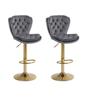 <span class=keywords><strong>Chaise</strong></span> <span class=keywords><strong>de</strong></span> bar <span class=keywords><strong>de</strong></span> petit-déjeuner rotative moderne <span class=keywords><strong>Chaise</strong></span> <span class=keywords><strong>de</strong></span> salle à manger stable en métal avec tissu réglable pour usage domestique Utilisation hôtelière abordable - Product Image 6