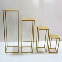 Metalen Bruiloft Bloem Stand Wedding Event Receptie Party Restaurant Decoratie Bruiloft Vaas Geometrische Middelpunt Bloem Stand