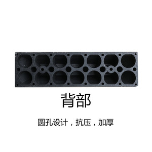 Bordillos de estacionamiento de caucho sólido de 3 pies y 100 mm de grosor, anticolisión, para garajes subterráneos, tipo doble orificio - Product Image 4