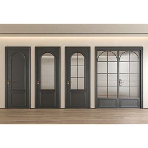 Maßgefertigte Luxus-Innentüren aus Holz, Französische Scheunentür, Bi-Fold Schiebetür für Innenräume und Häuser - Product Image 3