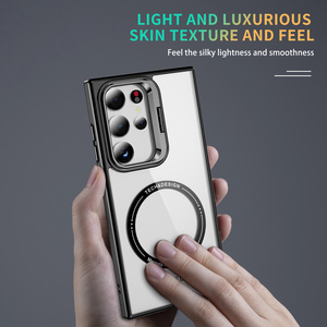 Đối Với Samsung S24 Chống Sốc Sắt Từ Xe Núi Gấp Khung Vô Hình Đứng Điện Thoại Trường Hợp Đối Với Samsung S23 Trường Hợp - Product Image 3