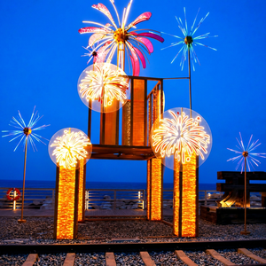 Hanging Firework LED Fairy <b>String</b> <b>Light</b> 8 Modes Remote Christmas Party - Product Image 1
