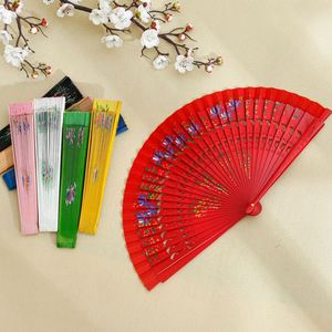 Wholesale Custom Logo Silk Bamboo <b>Handheld</b> <b>Fan</b> 33cm Traditional Wedding Craft with Painted Decoration Carved Pattern - Product Image 3