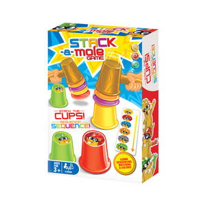 Apprentissage éducatif coloré empilable tasse jouet enfants jeux de société parent-enfant interactif whack-a-mole <span class=keywords><strong>jeu</strong></span> ensemble - Product Image 2
