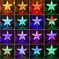 Étoile de Noël lumineuse TSINYE pour le sommet du sapin, étoile LED RGB avec télécommande, minuterie USB, lanterne étoilée pour les fêtes de fin d'année