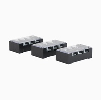 Vente en gros chaude 600V Bornes à vis de barrière électrique Série Tb Bornier fixe Bande 15A 4P Double rangée en cuivre durable
