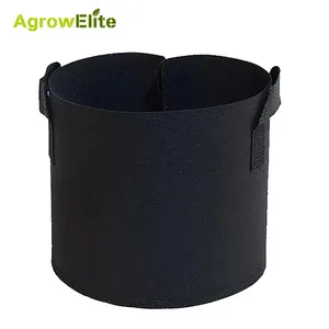 OEM no tejido negro 1 3 5 7 10 30 50 galones transpirable jardín planta fieltro bolsas de cultivo de vegetales