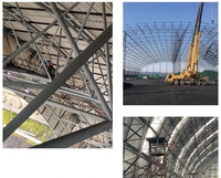 Structure en acier préfabriquée pour entrepôt industriel, atelier de logistique, bâtiment à grande portée et haute résistance