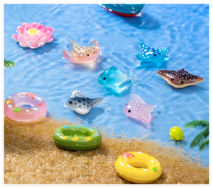 Bán Buôn Kid Tắm Nước Bãi Biển Hồ Bơi Mini Thuyền Cá Bơi Vòng Hovercraft Lotus Hoa Cá Heo Nổi Con Số Và Đồ Chơi Thu Nhỏ - Product Image 3